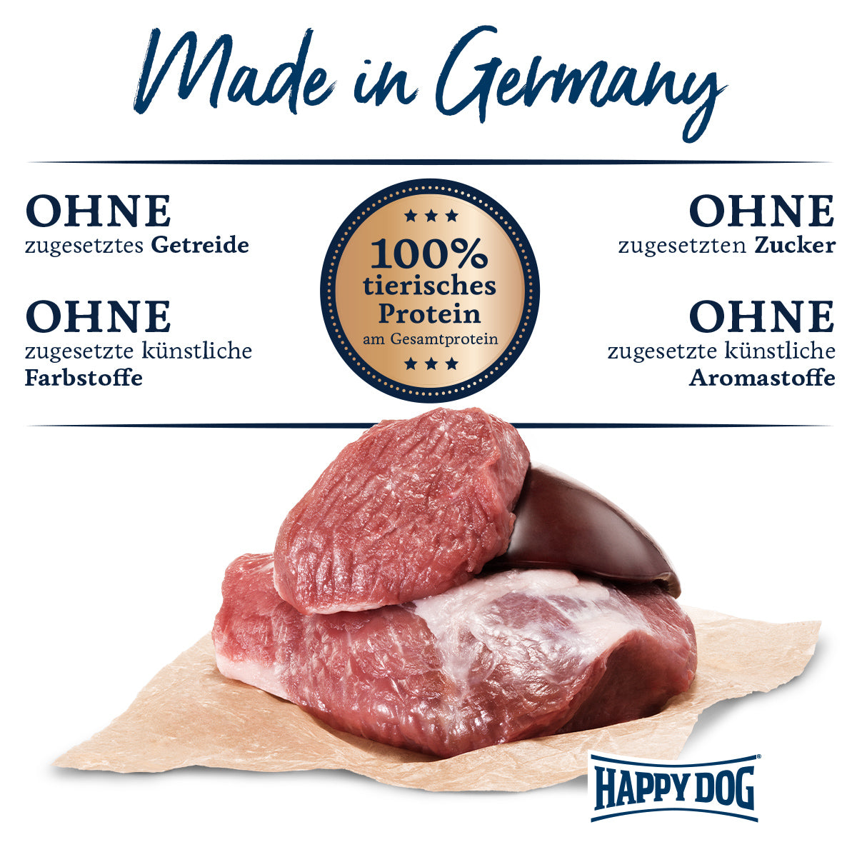 Happy Dog Sensible Pure Neuseeland Lamm Pur 800 g