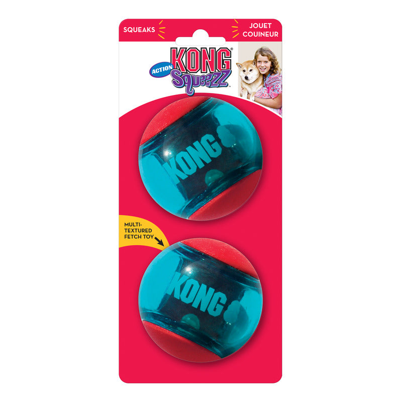 KONG Squeezz Action Ball Red