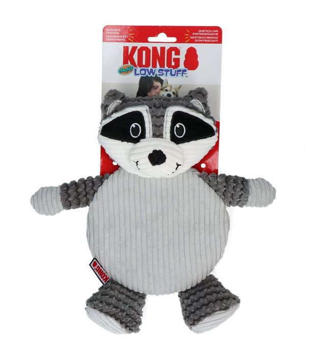 KONG Low Stuff Crackle Tummiez Raccoon