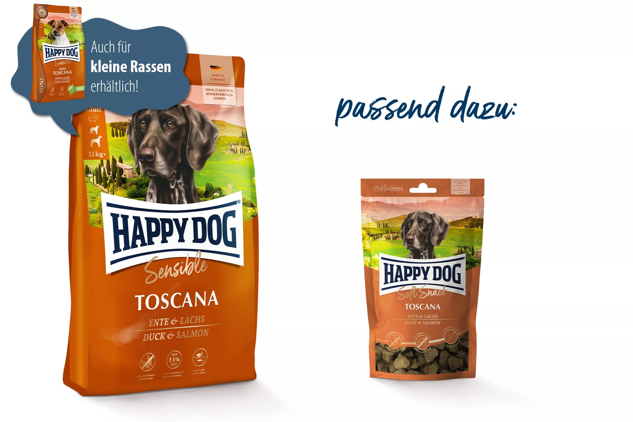 Happy Dog Sensible Toscana Ente & Lachs