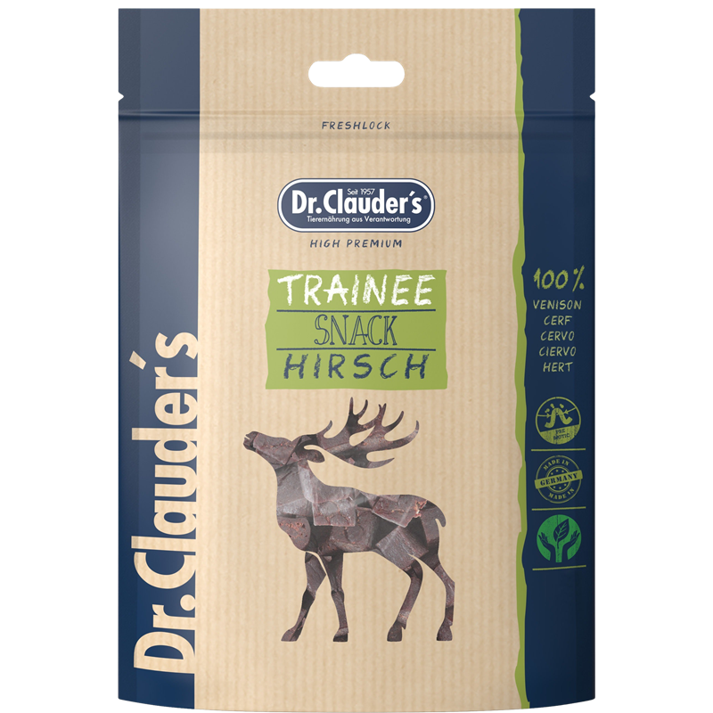Dr.Clauder's Dog Snack Trainee Hirschfleisch 80 g