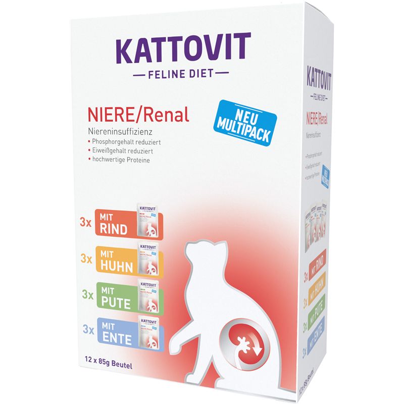 Kattovit PB Feline Diet Niere/Renal Multipack 12x85g