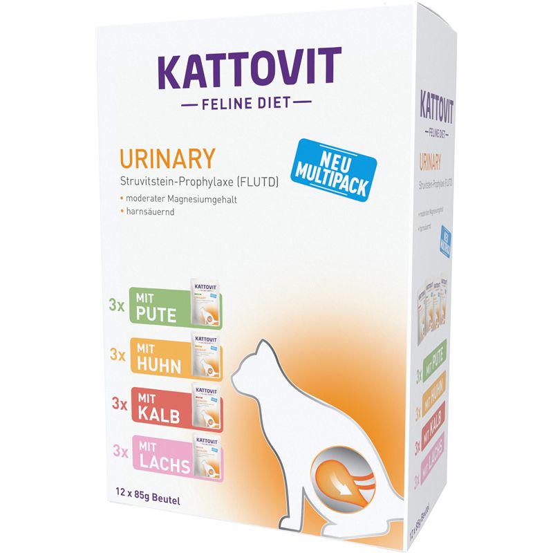 Kattovit PB Feline Diet Urinary Multipack 12x85g