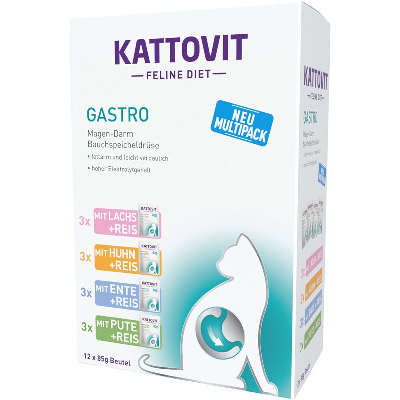 Kattovit PB Feline Diet Gastro Multipack 12x85g
