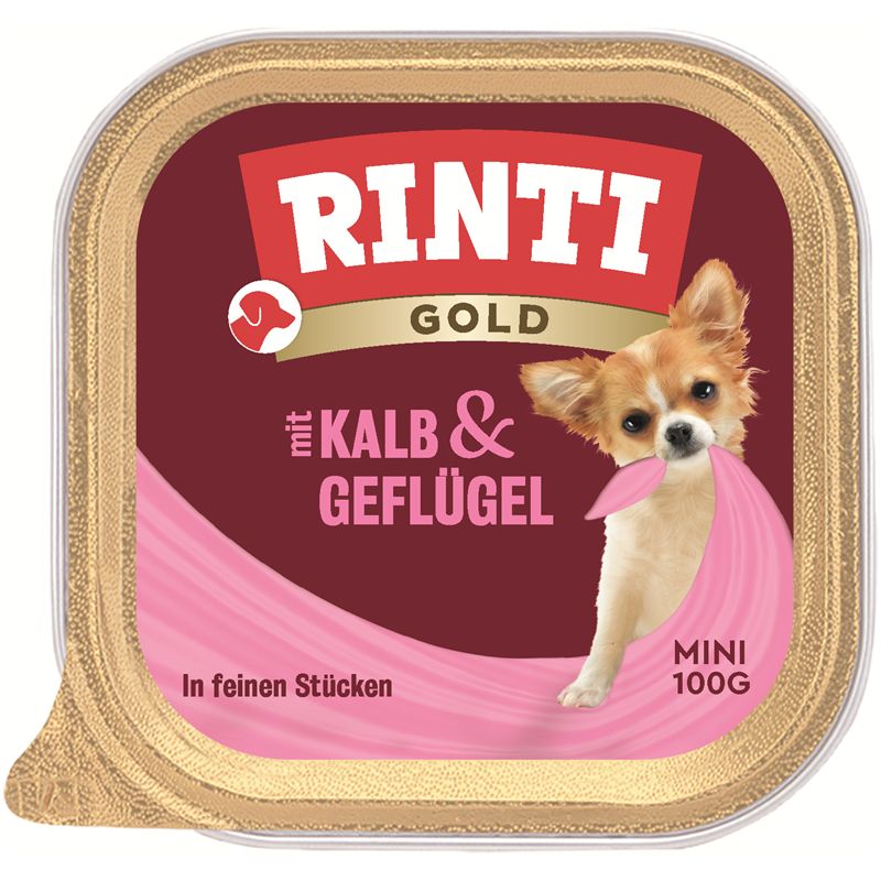 Rinti Schale Gold Mini Kalb & Geflügel 100g