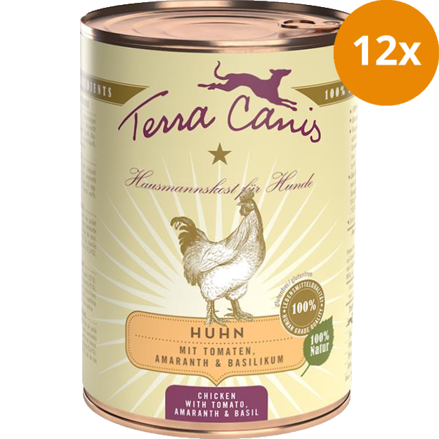 Terra Canis Menü Classic Huhn mit Amaranth, Tomaten & Basilikum 400 g