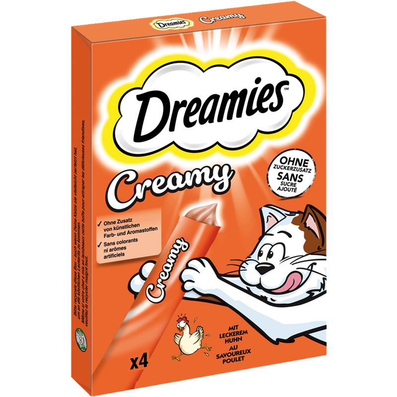 Dreamies Cat Snack Creamy M.P. Huhn 4 x 10g