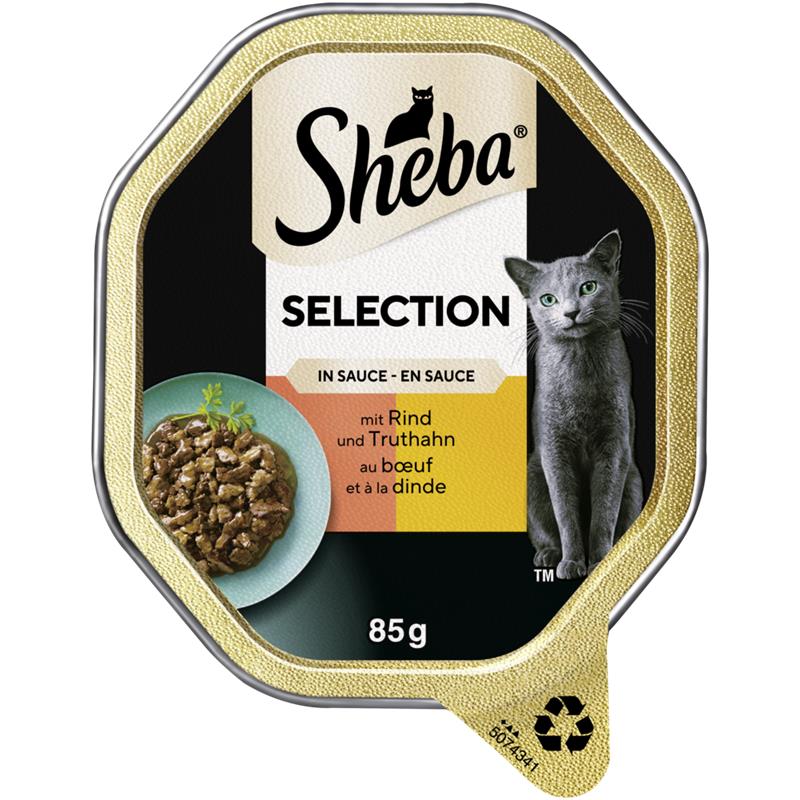 Sheba Schale Selection Sauce Rind & Truthahn 85g
