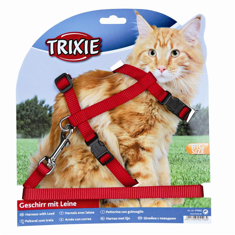 Trixie Katzengeschirr, große Katzen, Nylon