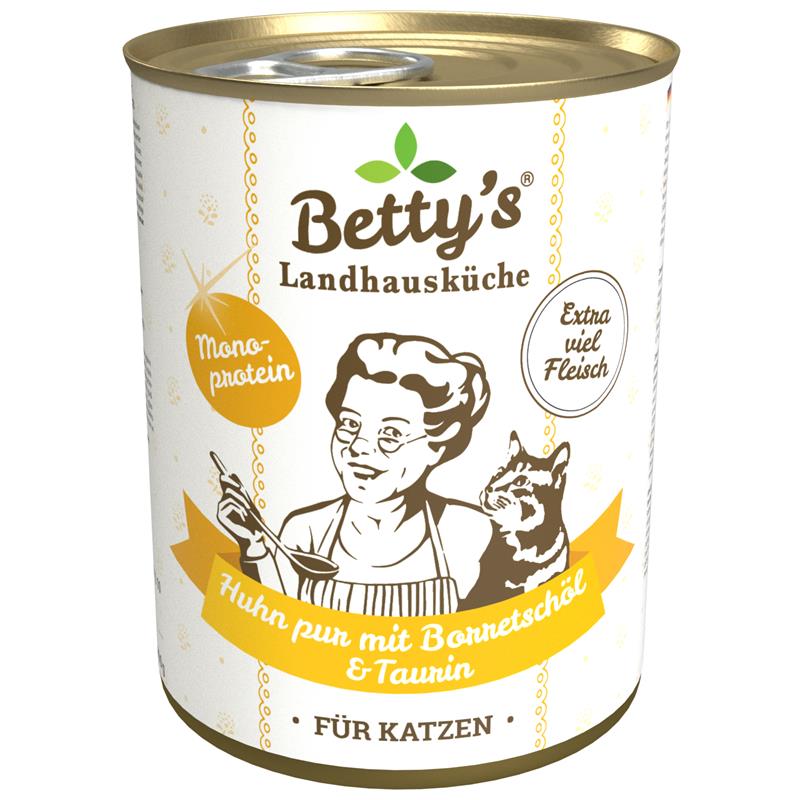 Bettys Landhausküche Katze Dose Huhn pur 400g