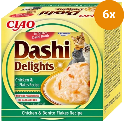 Inaba Cat Dashi Delights Chicken & Bonito Flakes 70g