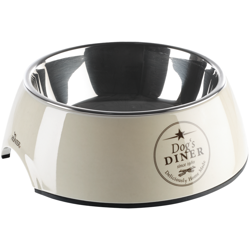 Melamin-Napf Cambridge - creme / braun - 160 ml