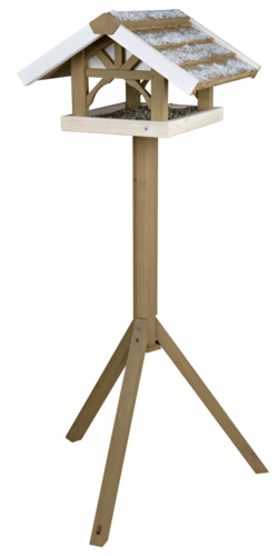 natura Futterhaus mit Ständer - 45 × 28 × 44 cm / 1,25 m