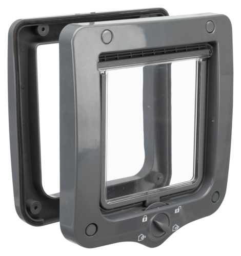 4-Wege Freilauftür - grau