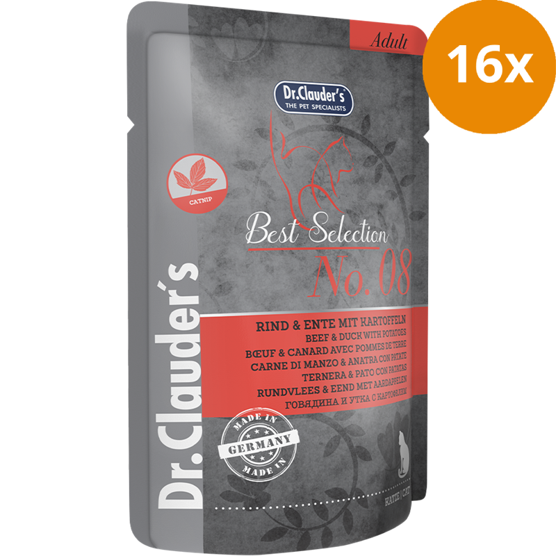 Dr.Clauder's Best Selection No. 8 Rind & Ente mit Kartoffel 85 g