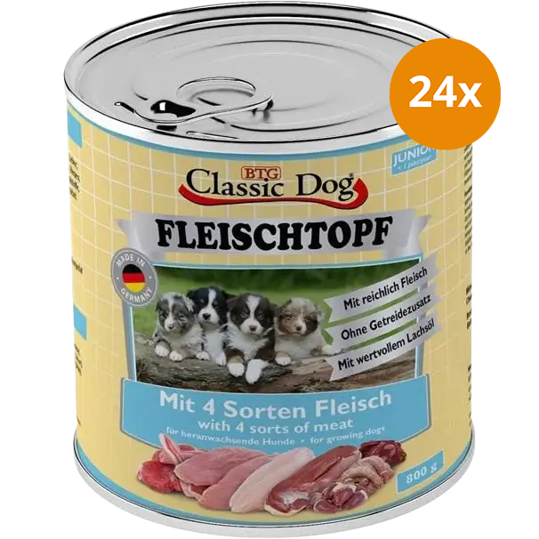 BTG Classic Dog Fleischtopf Junior 800 g