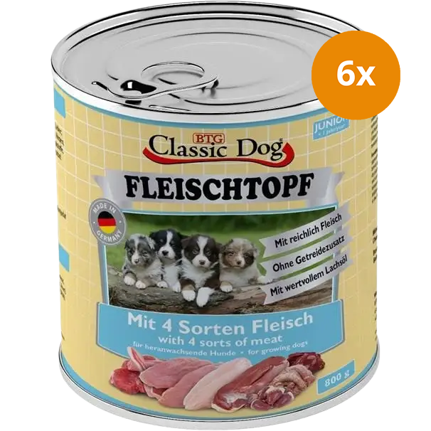 BTG Classic Dog Fleischtopf Junior 800 g