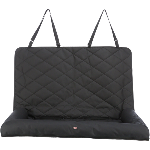 Autositz-Auflage doppelt - schwarz - 95 × 10 × 50 cm