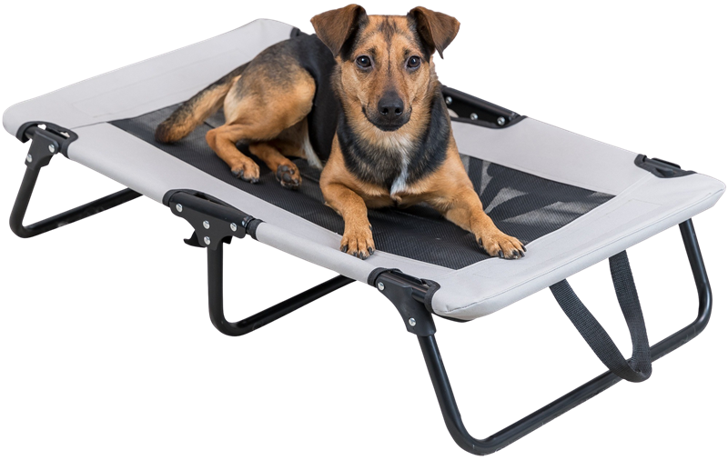 Hundeliege -grau/schwarz - 79 × 19 × 50 cm