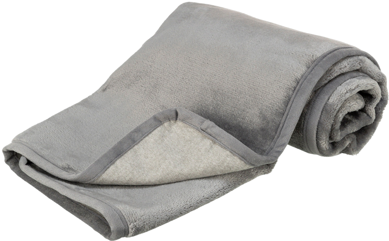 Decke Levy, Plüsch grau - 100 × 70 cm