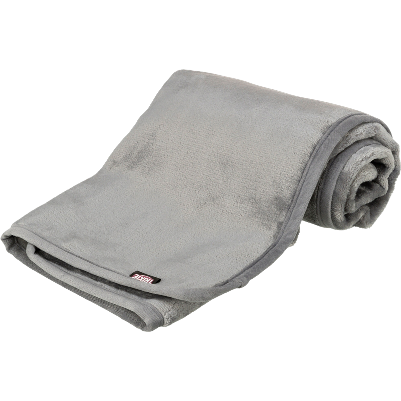 Decke Levy, Plüsch grau - 140 × 90 cm