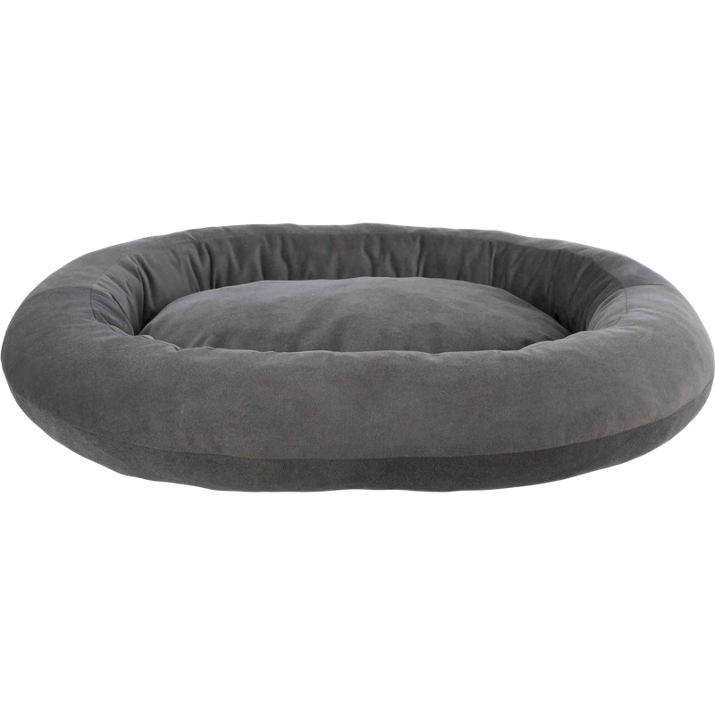 Bett Talia, oval dunkelgrau - 80 × 65 cm