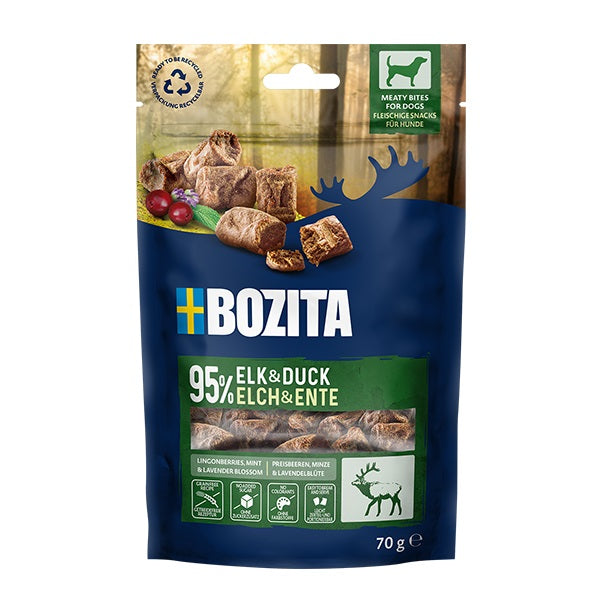 Bozita Original Adult Senior 12 kg & 2 x GRATIS Bozita Snacks (Elch, Lamm)
