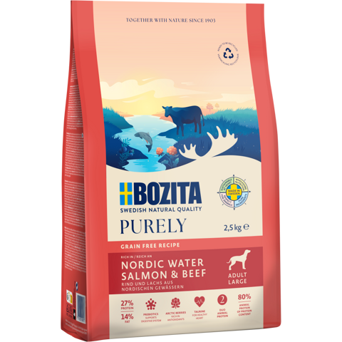 Bozita Dog Purely Adult Large mit Lachs & Rind