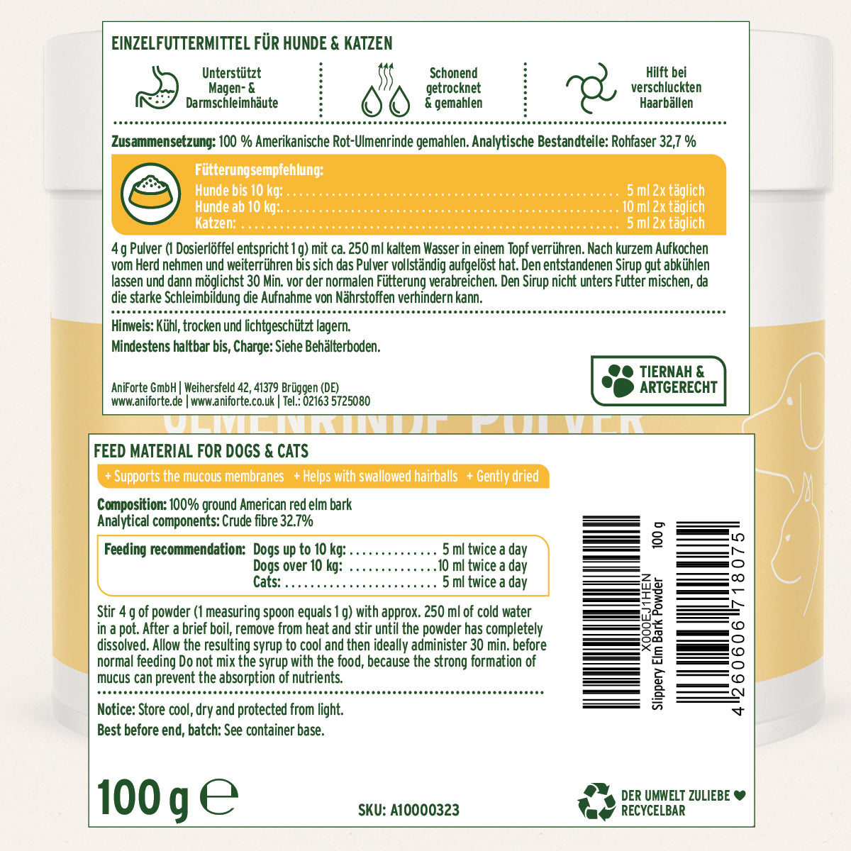 AniForte Ulmenrinde Pulver