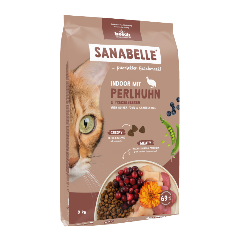 Sanabelle Indoor mit Perlhuhn