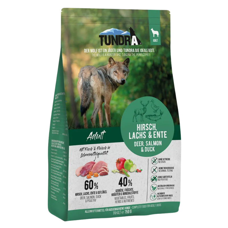 Tundra Hirsch, Ente, Lachs