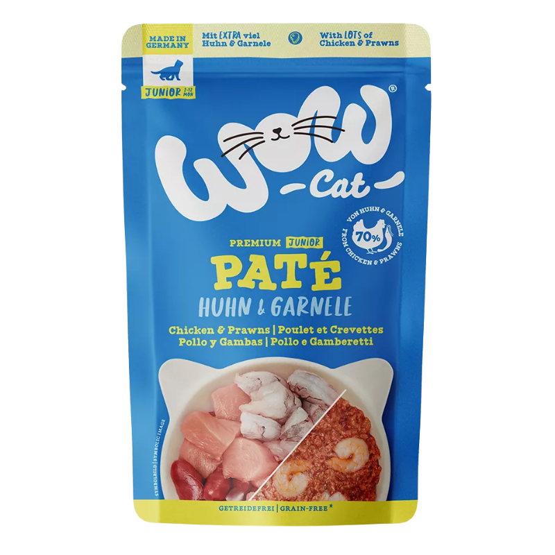 Wow Cat PB Junior Huhn & Garnele 125g