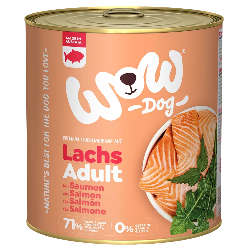 Wow Dog Dose Adult Lachs 800g