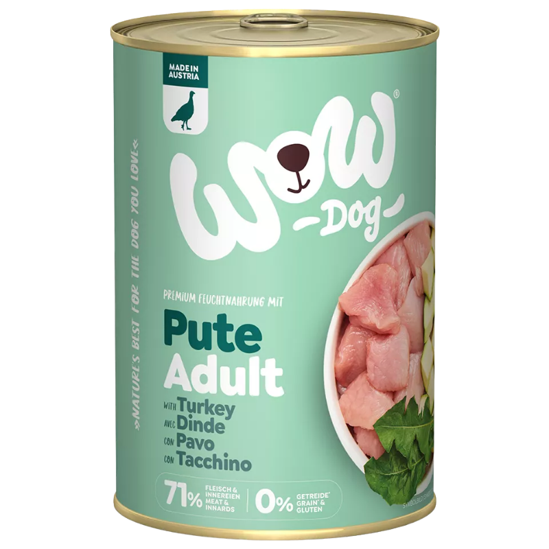 Wow Dog Dose Adult Pute 400g