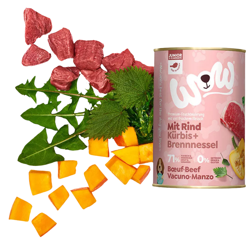 Wow Dog Dose Junior Rind 400g