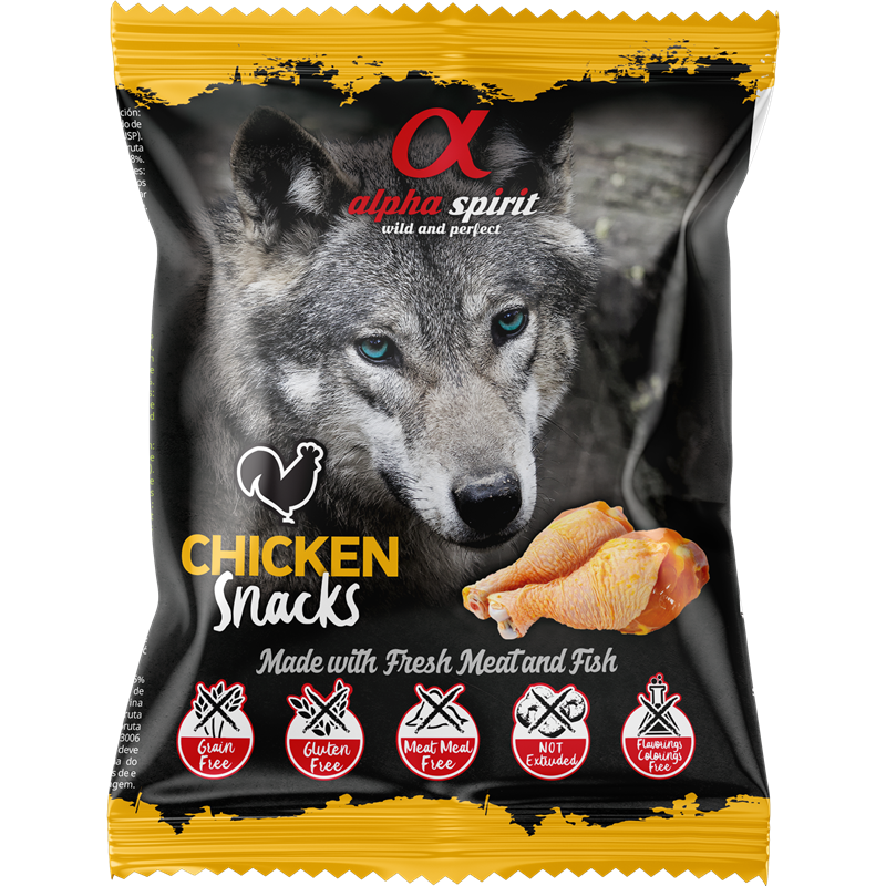 alpha spirit Snacks Bag gewürfelt Huhn 50 g