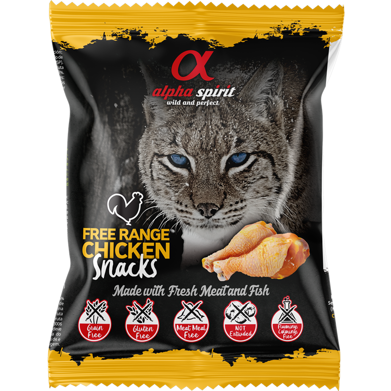 alpha spirit Snacks gewürfelt Freiland Huhn 50 g