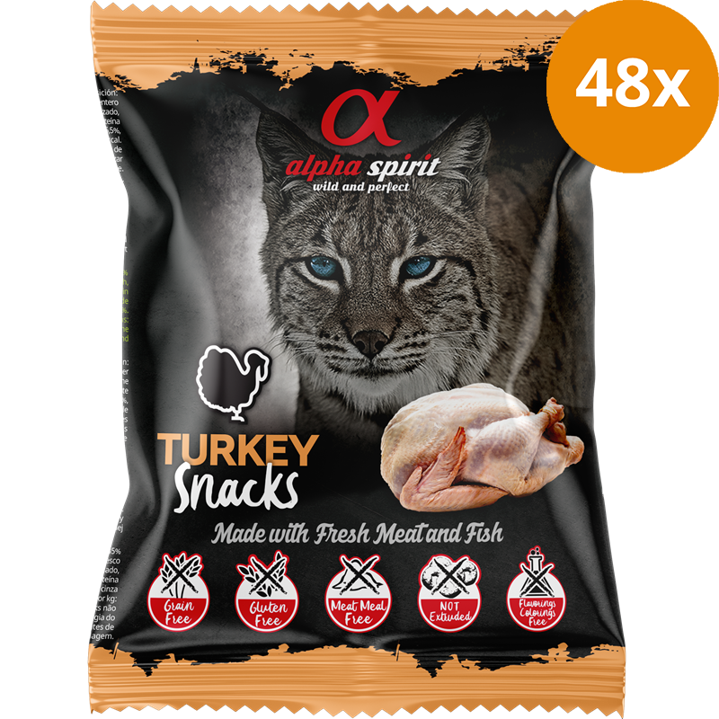 alpha spirit Snacks gewürfelt Truthahn 50 g