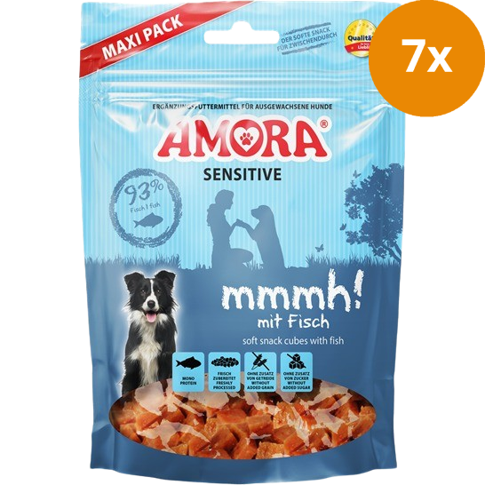 AMORA Dog Snack Sensitive mmmh! mit Fisch 350 g