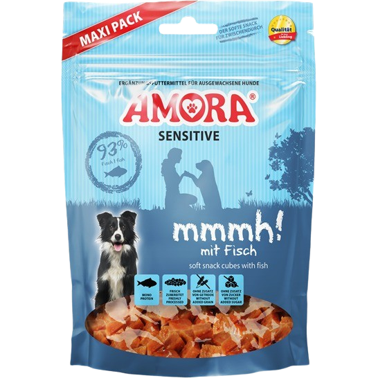 AMORA Dog Snack Sensitive mmmh! mit Fisch 350 g