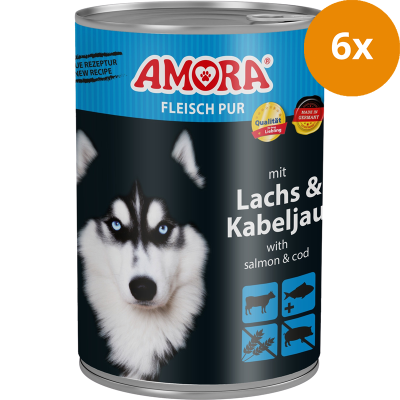 AMORA Fleisch Pur Adult Lachs & Kabeljau 400 g
