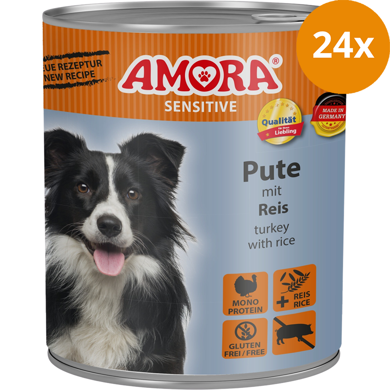 AMORA Sensitive Pute & Reis 800 g