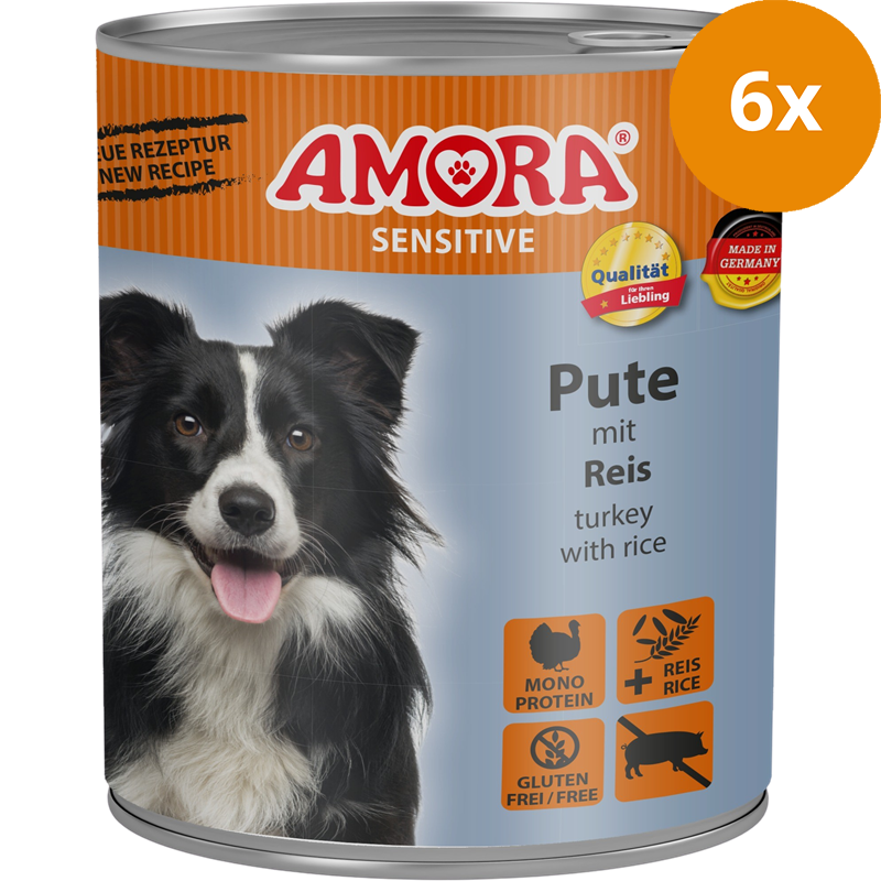AMORA Sensitive Pute & Reis 800 g