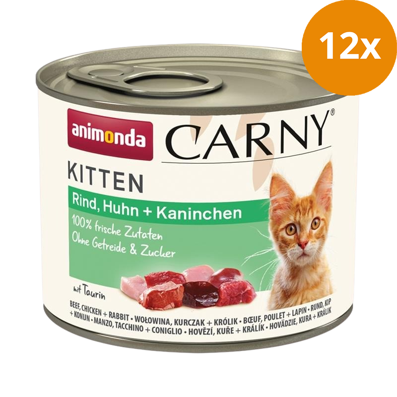 animonda Carny Kitten Rind, Huhn & Kaninchen 200 g