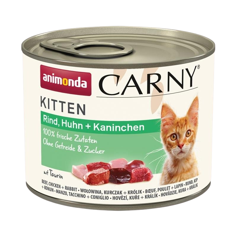 animonda Carny Kitten Rind, Huhn & Kaninchen 200 g