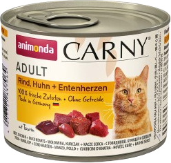 animonda Carny Rind, Huhn + Entenherzen 200 g