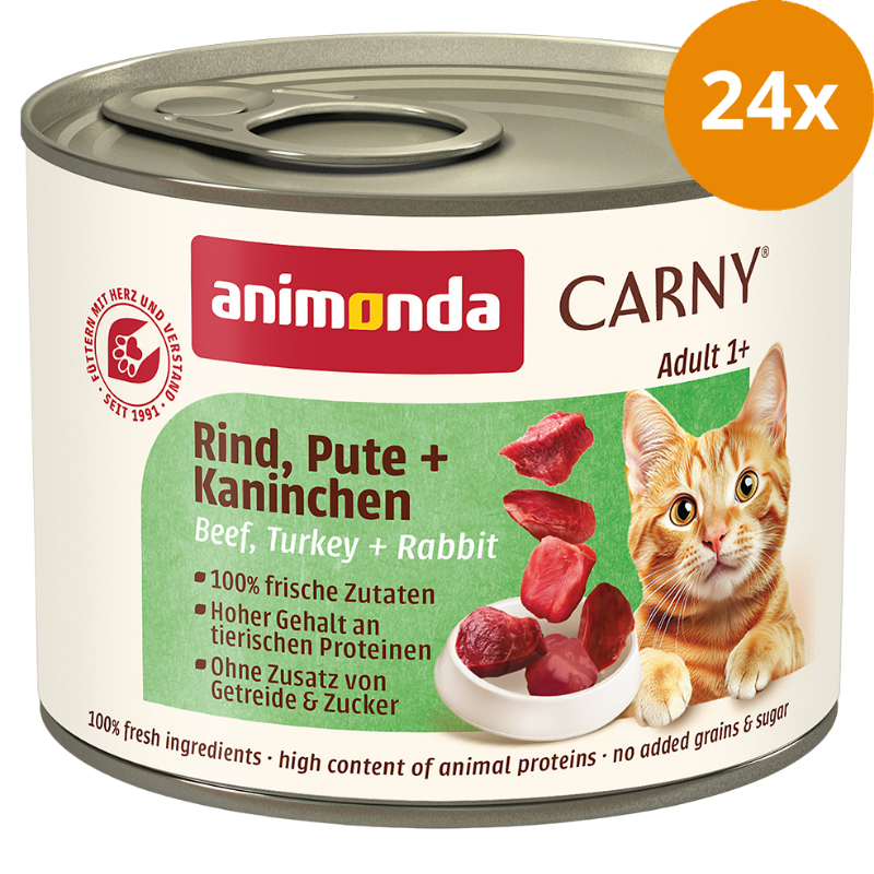 animonda Carny Rind, Pute + Kaninchen 200 g