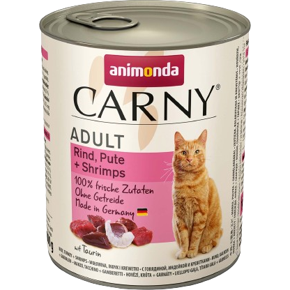 animonda Carny Rind, Pute + Shrimps 800 g