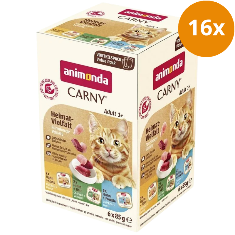 Animonda Cat Carny Adult Heimat-Vielfalt 6 x 85 g