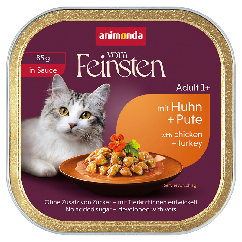 Animonda Cat vom Feinsten in Sauce Adult mit Huhn & Pute 85 g